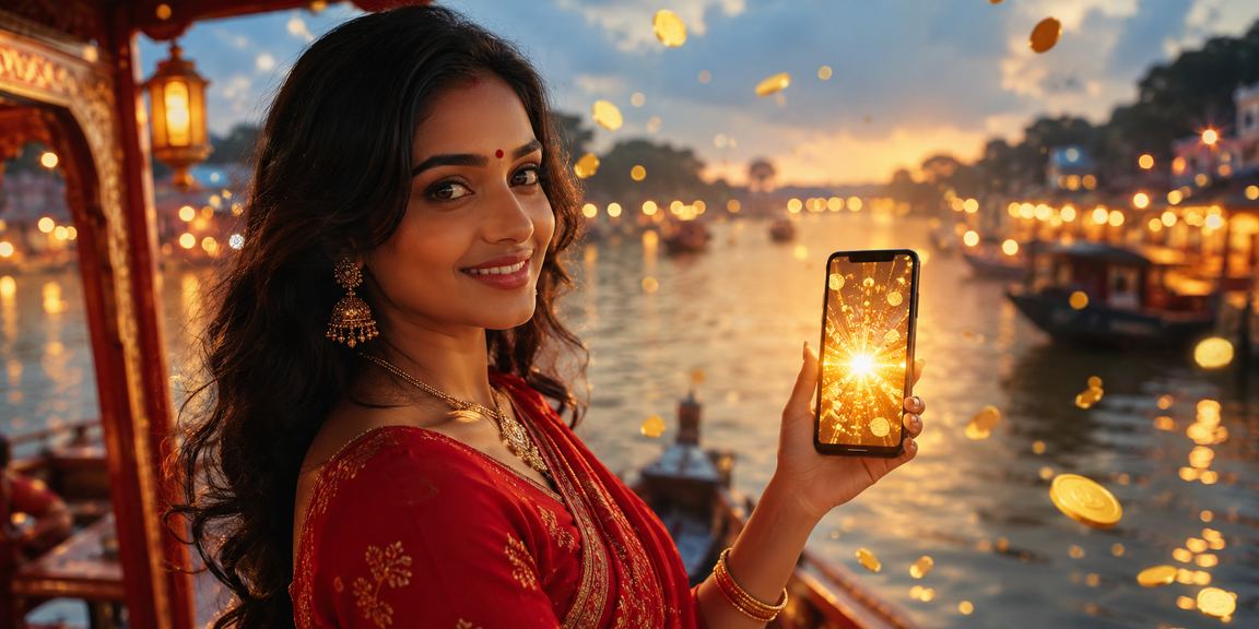 বরিশালে শাড়ি পরে মোবাইলে ক্যাসিনো গেম খেলছেন একজন ব্যবহারকারী