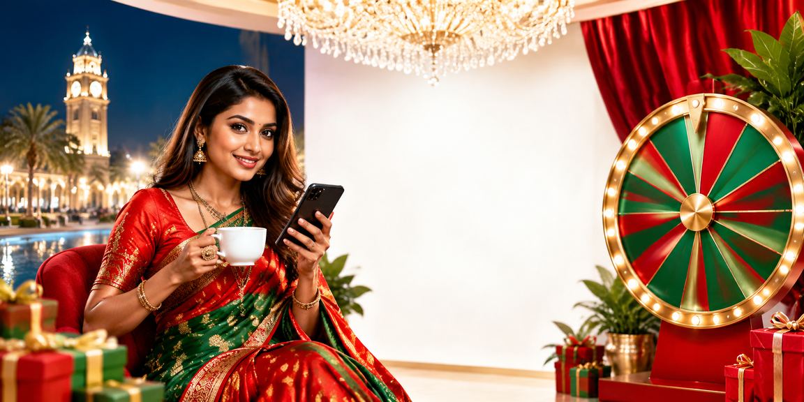রংপুরে শাড়ি পরে লাকি ড্র গেমে অংশ নিচ্ছেন একজন মহিলা খেলোয়াড়